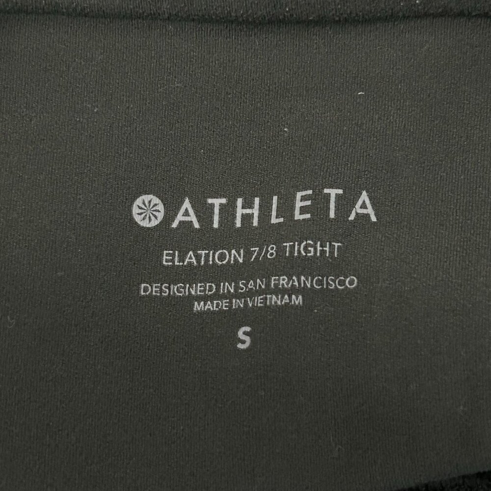 Athleta Ultra High Rise Elation 7/8 Tight Women’s Small Green Workout Gym Casual - Picture 3 of 13
